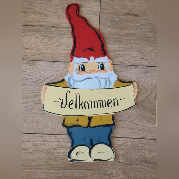 Scandinavian Nissen / Gnome Welcome  Velkommen sign - Picture 8 of 12